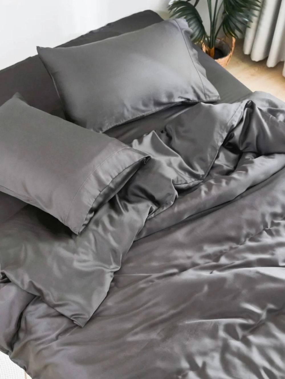 DOZ By Sijo Complete Bamboo Sheet Set NWT In Storm